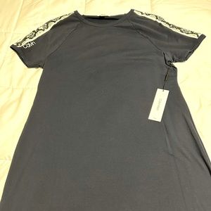 New Indigo Calvin Klein Snake Print Dress Size L